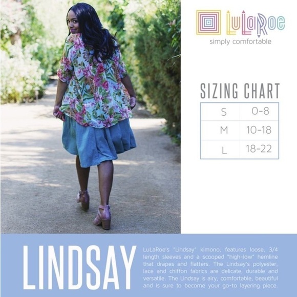 NWT LulaRoe Lindsay Roses Sheer Open Front Cardigan Batwing Kimono Short Duster - Picture 3 of 14